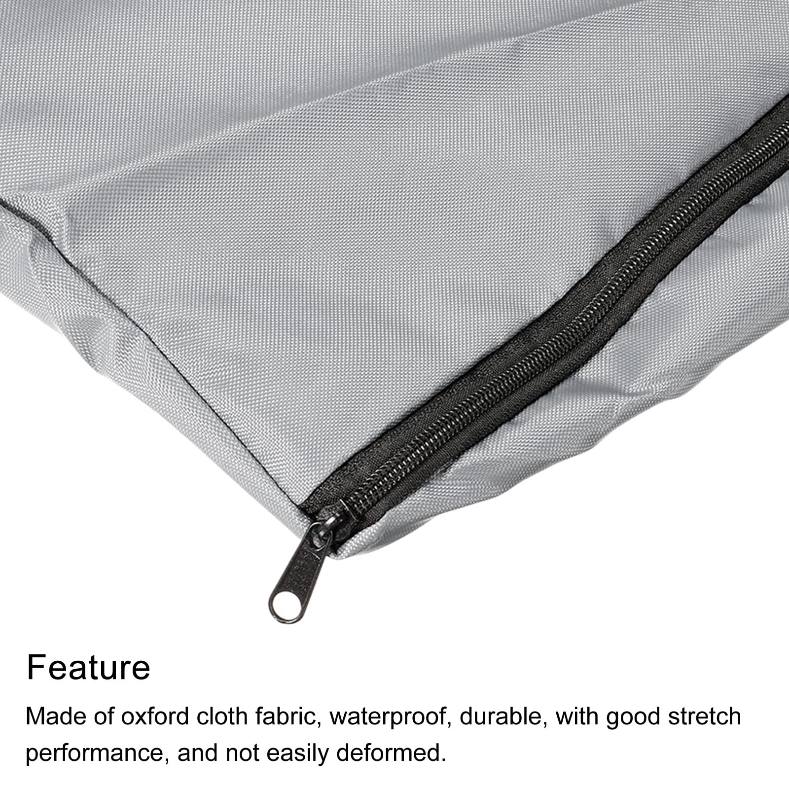 Sac De Rangement Chaises Pliantes L 79x65 Cm - Housse Protection Oxford Robuste Noir Pour Extérieur Et Camping