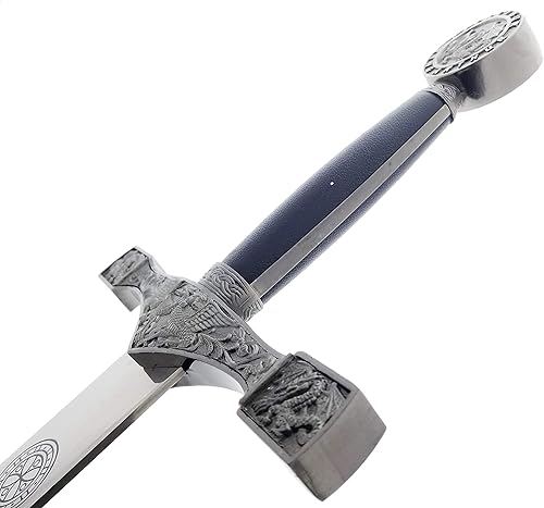 Miniatura 3 de Espada medieval con placa de exposición, 44.5in, King Arthur Excalibur