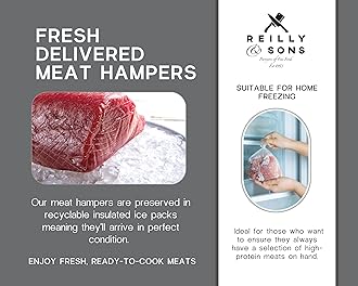 Reilly & Sons Medium Ultimate Steak Box for Meat Lovers. 1Kg Whole Sirloin Rolled, 1Kg Whole Ribeye Rolled, 2 x 8oz Sirloins, 2 x 8oz Ribeyes, 2 x 500g Chateaubriands