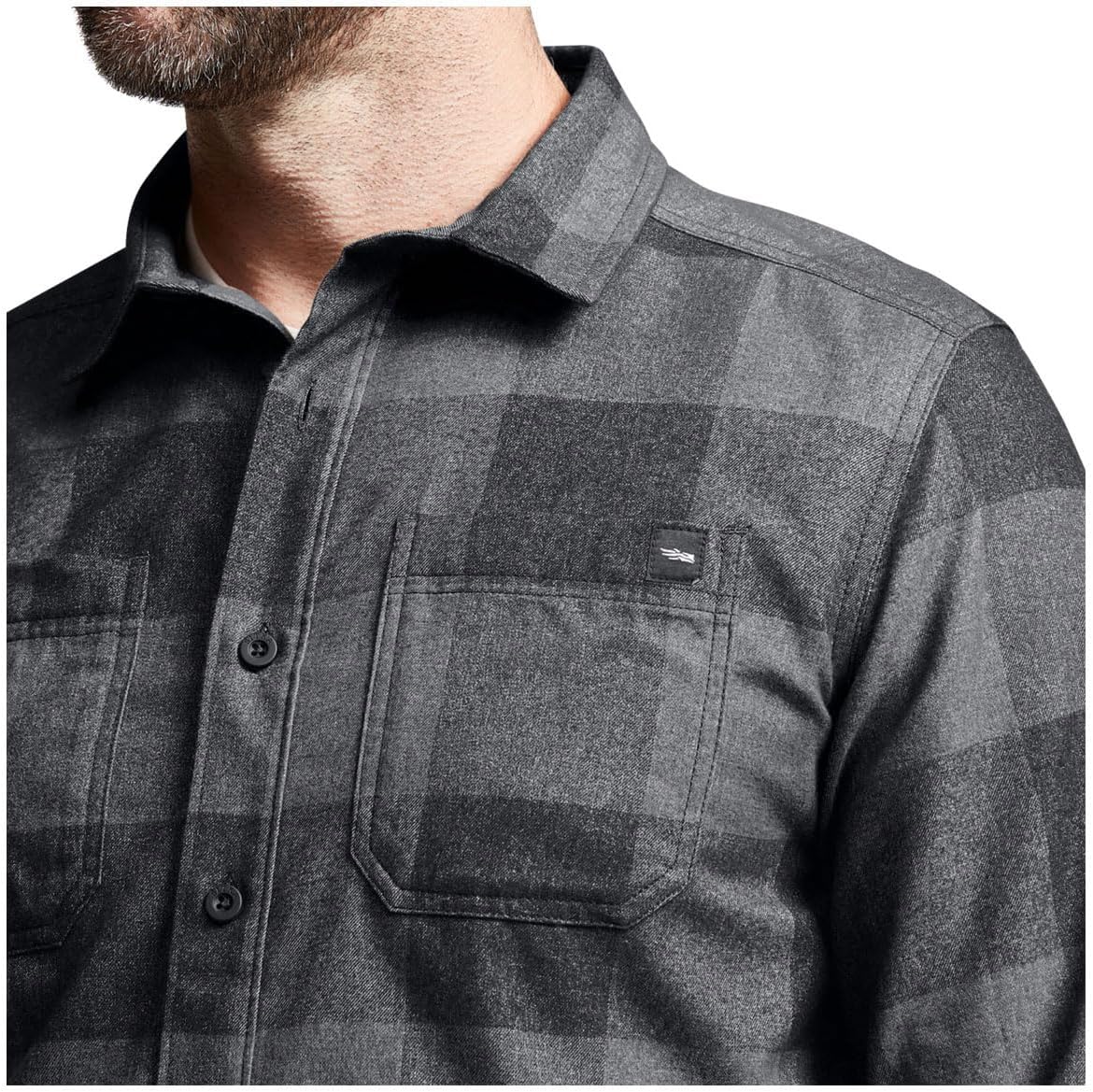Sitka Gear Men's Everyday Grange Flannel Long Sleeve Shirt, Anchor Plaid, M - Image 5