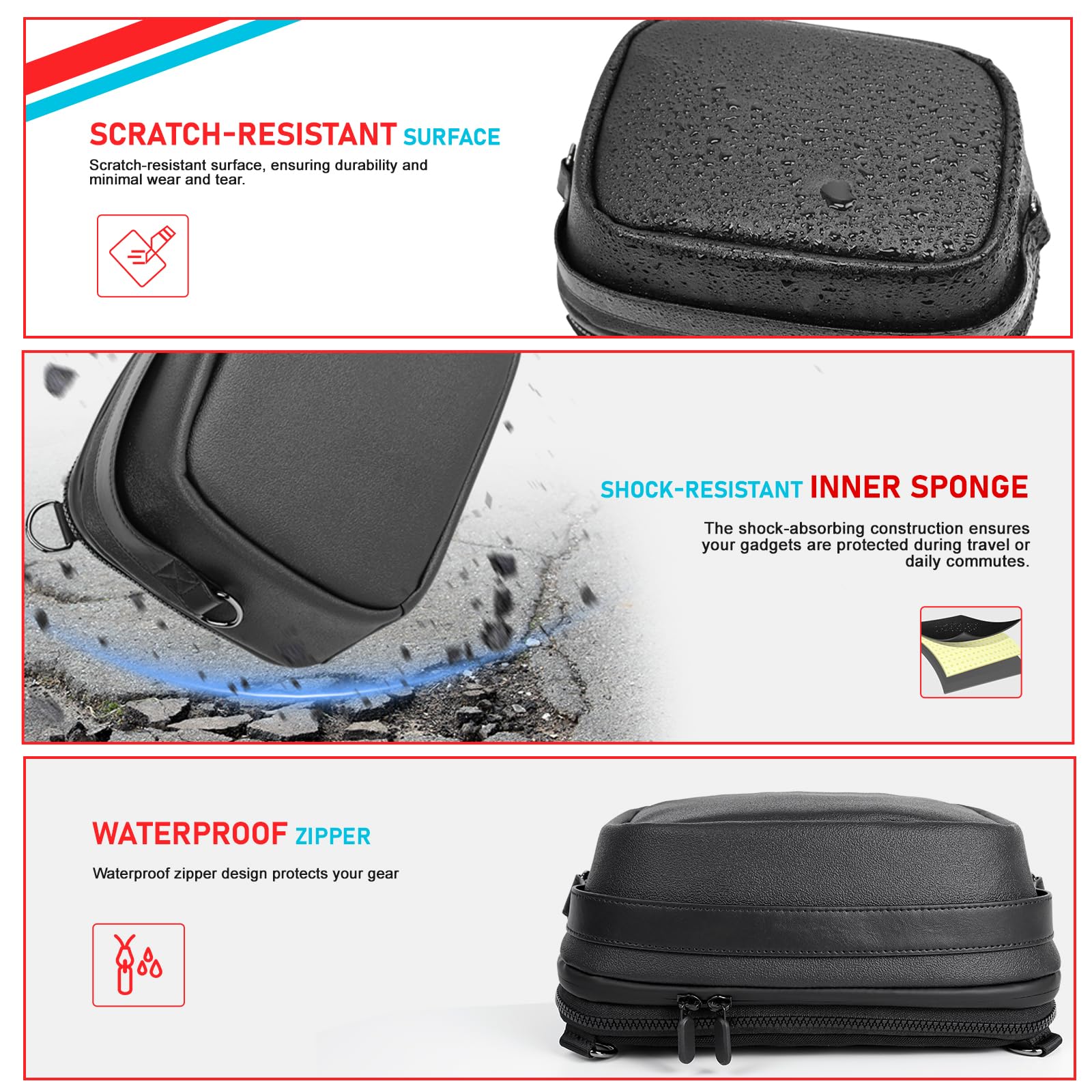 Krone Kalpasmos Étui de transport pour Nintendo Switch/Switch OLED (2021)/Switch Console Pro, sac de transport de protection compatible avec la station d'accueil ROG Ally