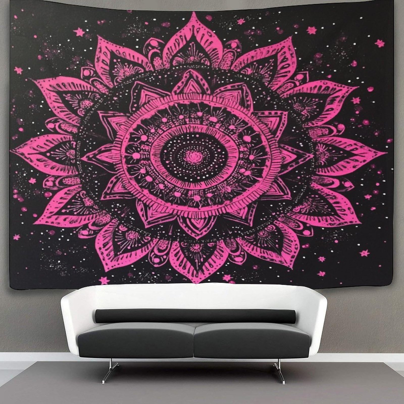 kaiyun Mandala Tapestry Wall Tapestry Stars Pink Tapestries Tapestry Wall Hanging Bedroom Home Decor 150cmx200cm