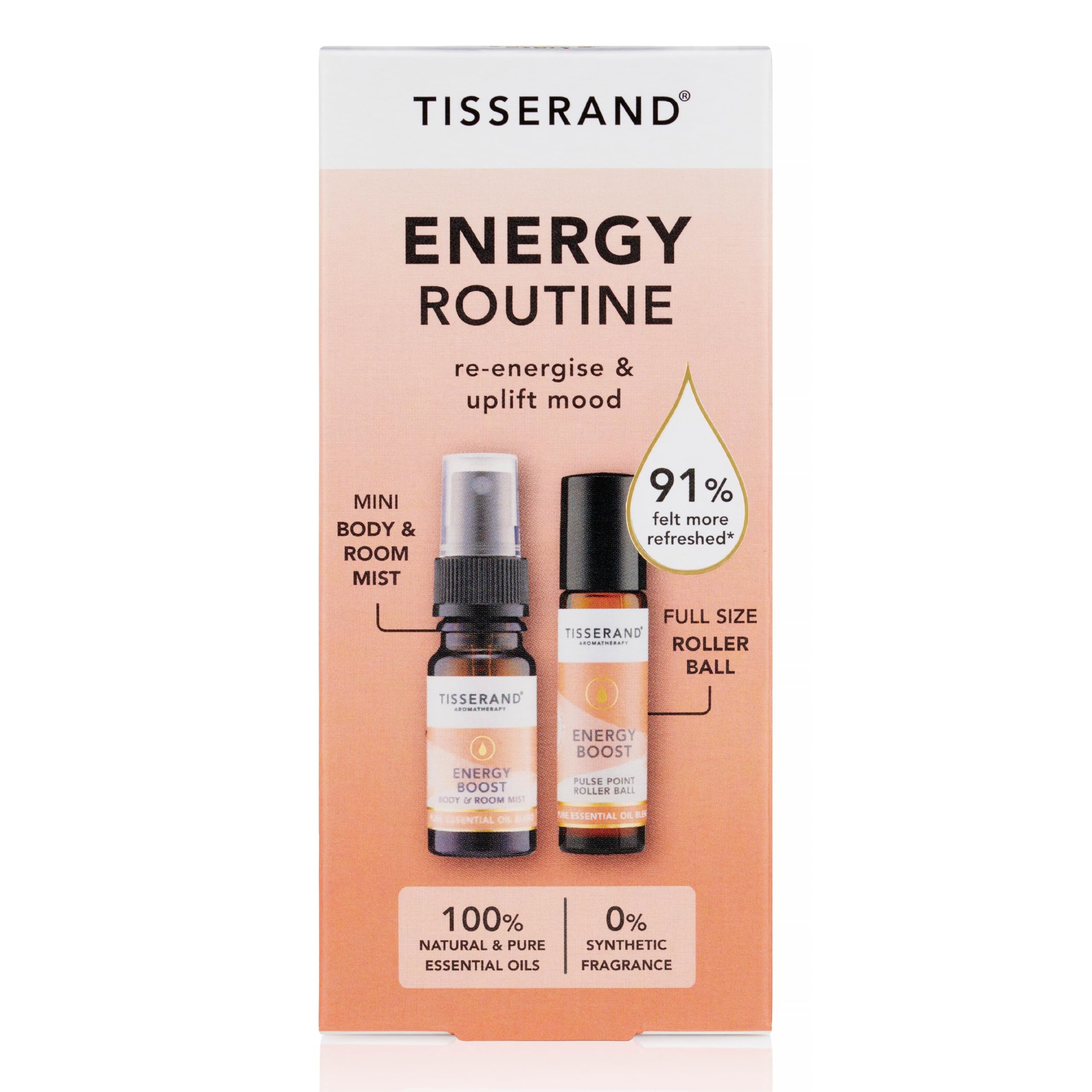 Tisserand Aromatherapy Energy Routine Duo in Clear