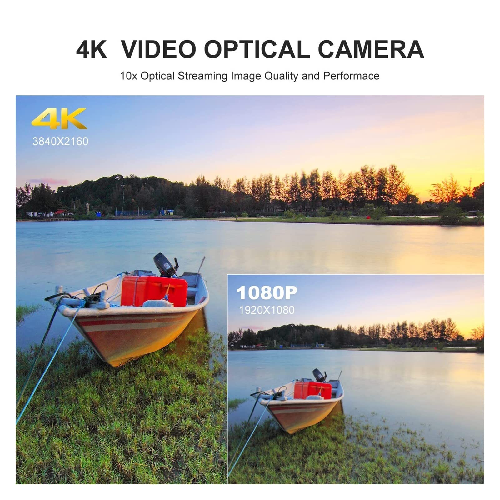 Cámara Digital, Videocámara Cámara de Video Profesional, Zoom óptico 10X, Grabación de Vlog en Vivo