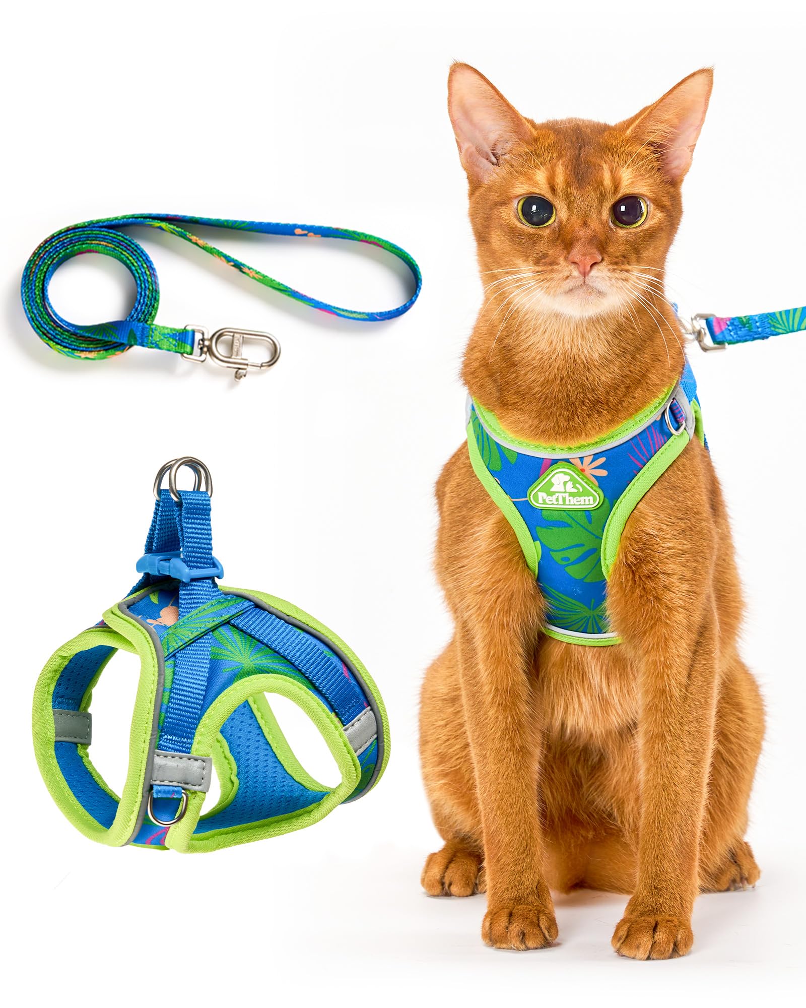 PetThem Upgraded Cat Harness and Leash Set