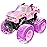 Threeking 1:16 Waterproof Pink RC Monster Truck Toys Amphibious Remote Control Car Pickup 4WD All-Terrain Toy Gift for Girls Ages 6 7 8 9 10 11 12 Durable Off-Road Fun for Indoor & Outdoor Play