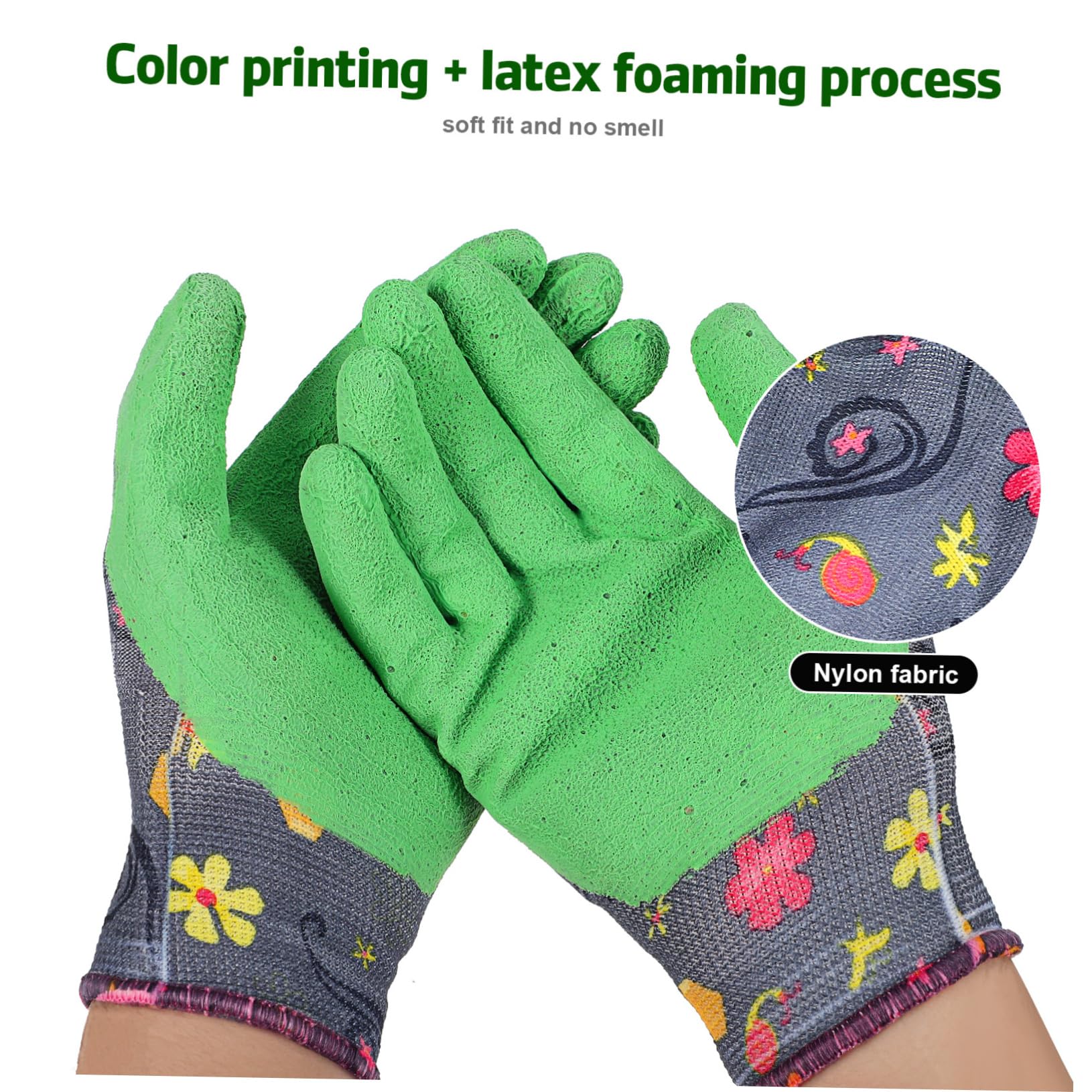 Gogogmee Men's Work Gloves 3 Pairs of Gardening Gloves Claws Easy Maintenance for