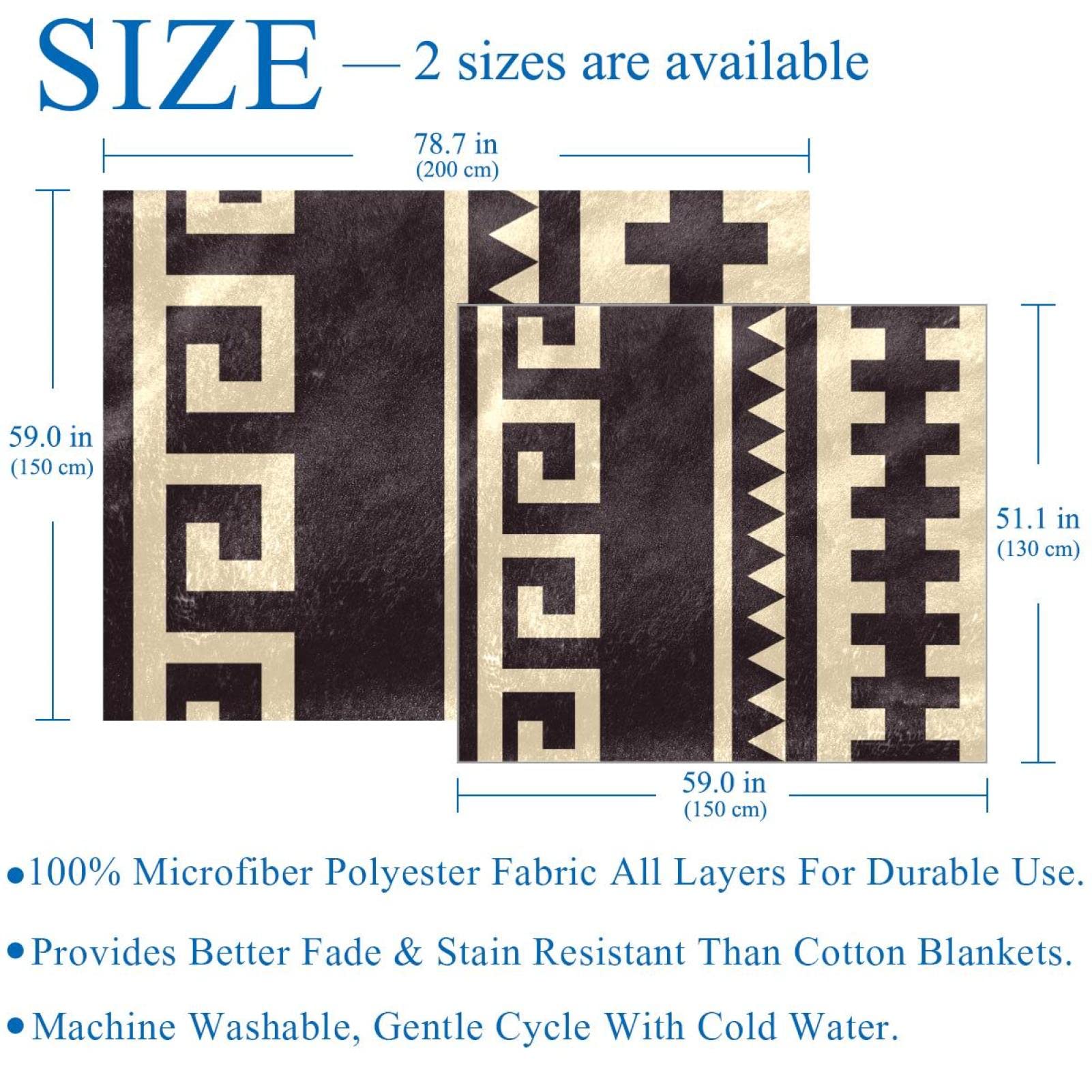 Coperta in pile, super morbida e lussuosa, set di geometrie combinate