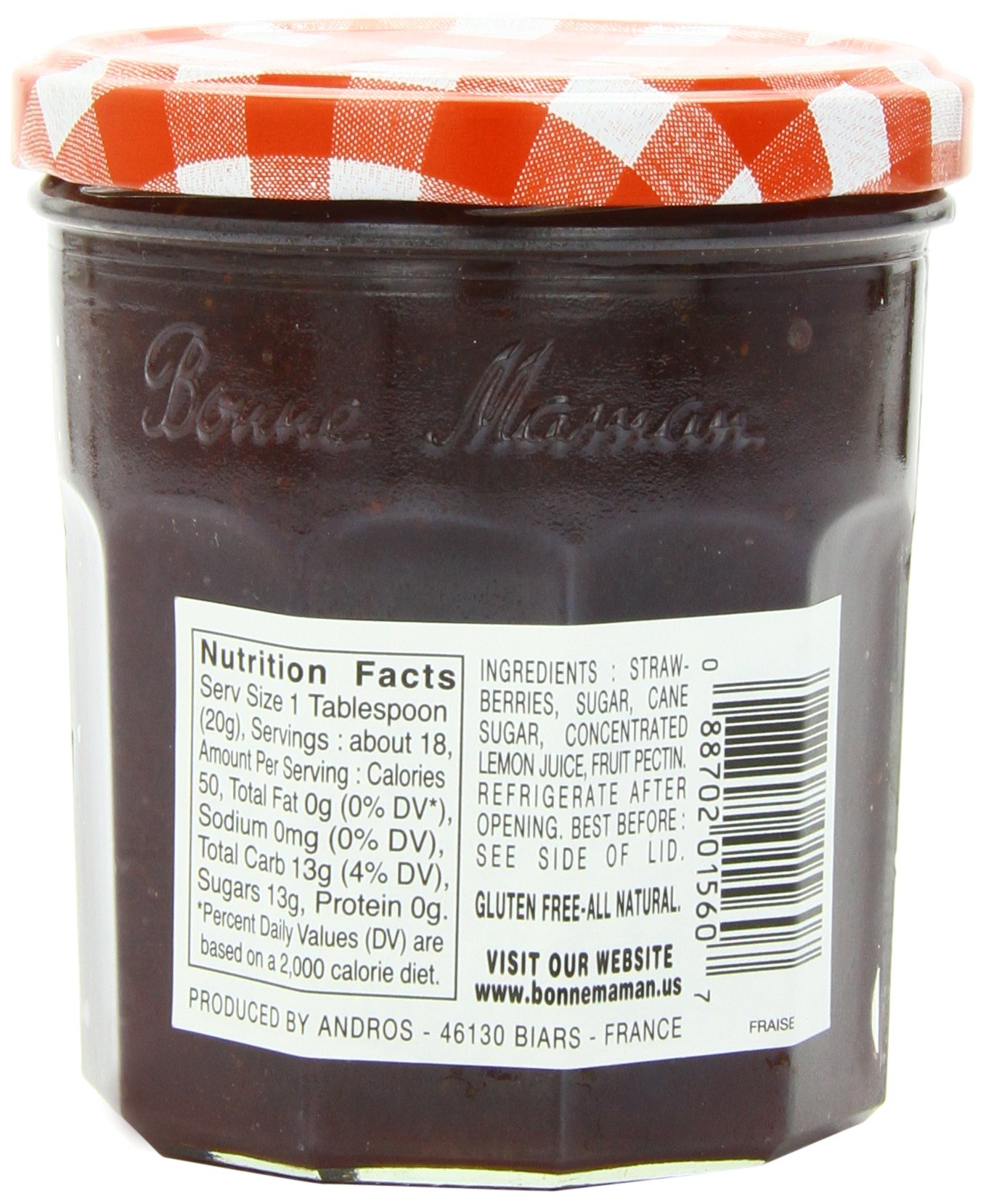 Bonne Maman Preserves, Strawberry, 13 Ounce (Pack of 4)