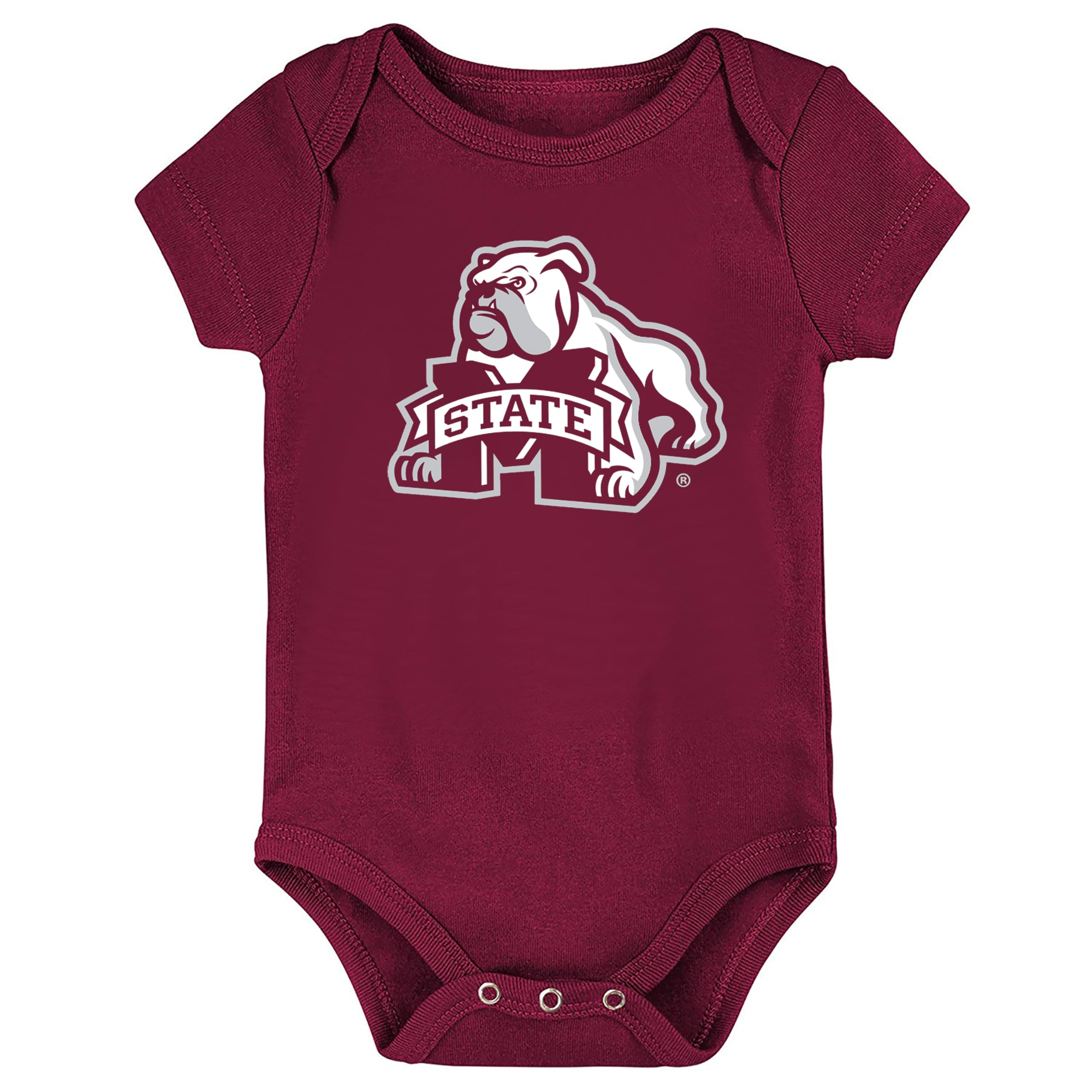 Future Tailgater Mississippi State Bulldogs Baby LOGO Onesie (Maroon, 3-6 Months)
