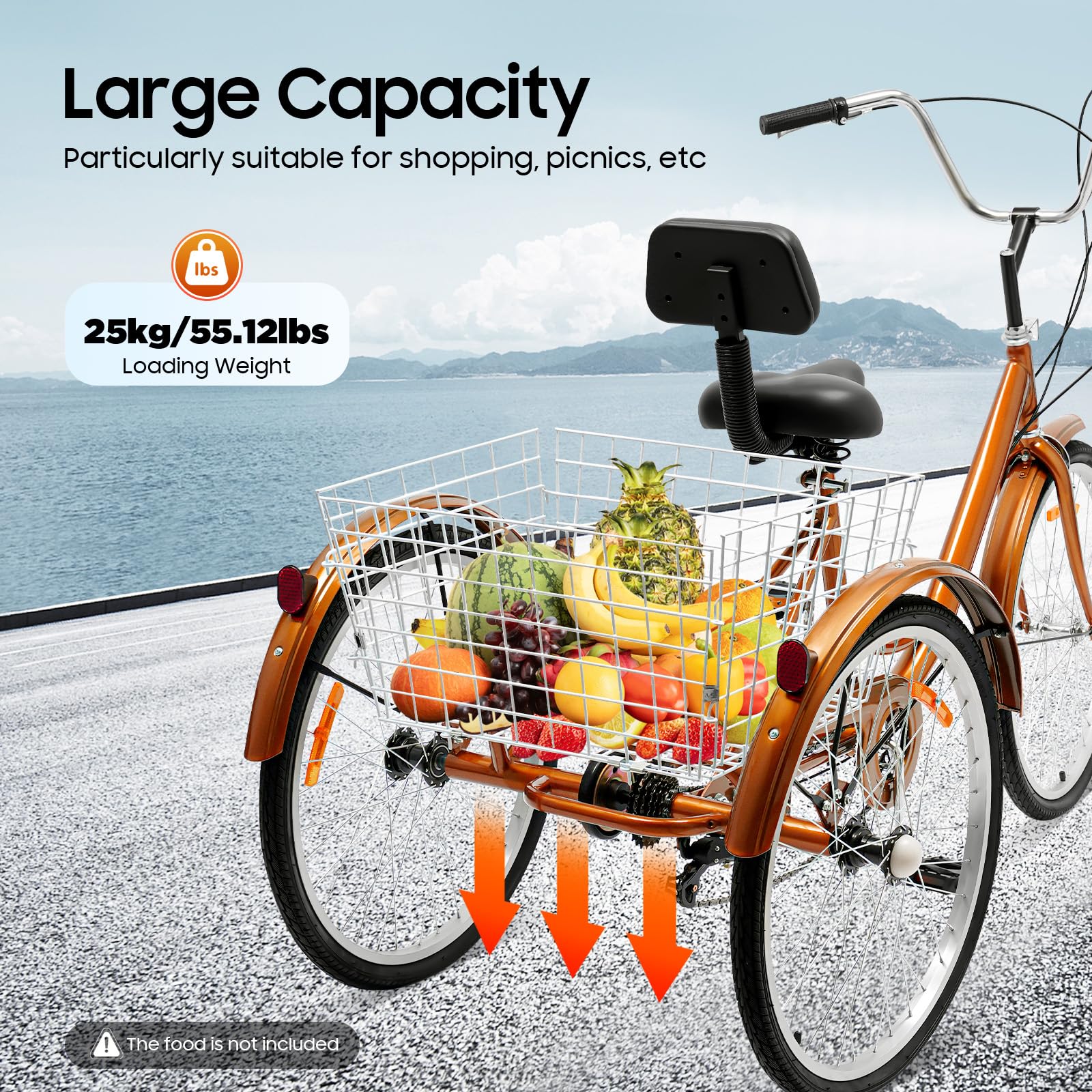 26 ZOLL DREIRAD Fahrrad Erwachsene Senioren Trike6  Produktbild-Vorschau 11