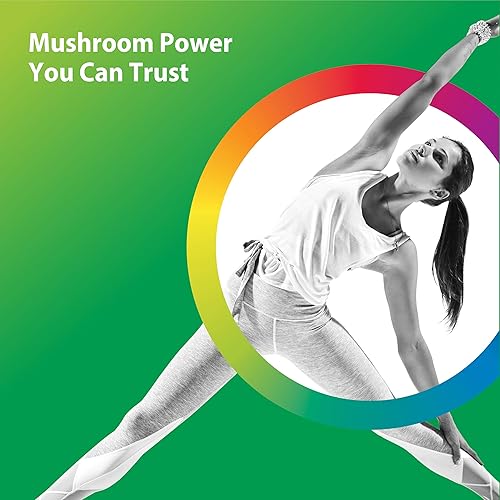 Miniatura 3 de Rainbow Light Suplemento eléctrico de hongos  Complejo hecho con 10 hongos potentes  Incluye melena de león, chaga, shiitake, reishi y más  Sin OMG