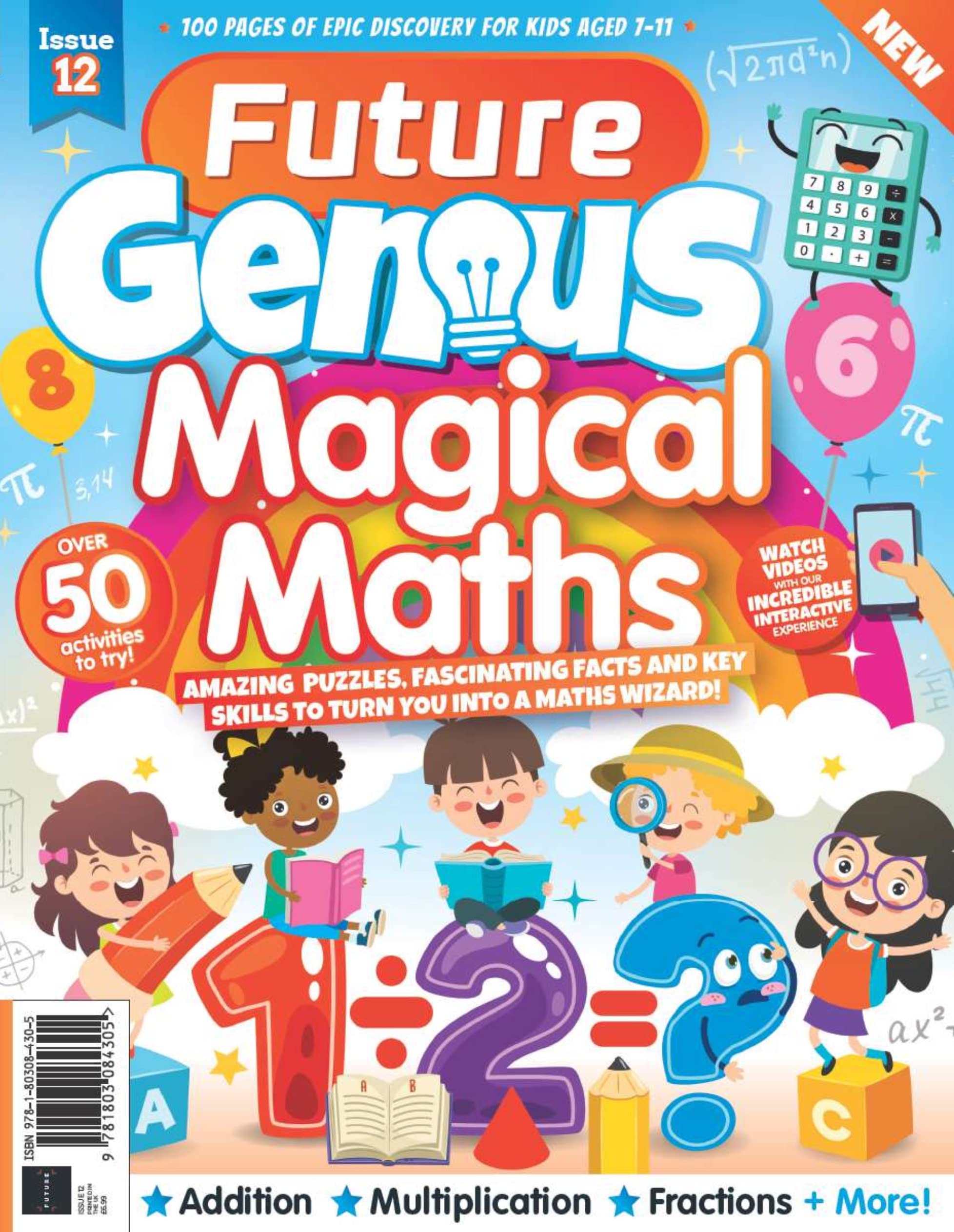 Future Genius - Magical Maths, gift magazine, games, puzzles, facts, fun Perfect Paperback – 28 Sept. 2022