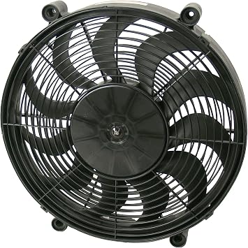 Derale 16217 17 High Output Radiator Fan Black