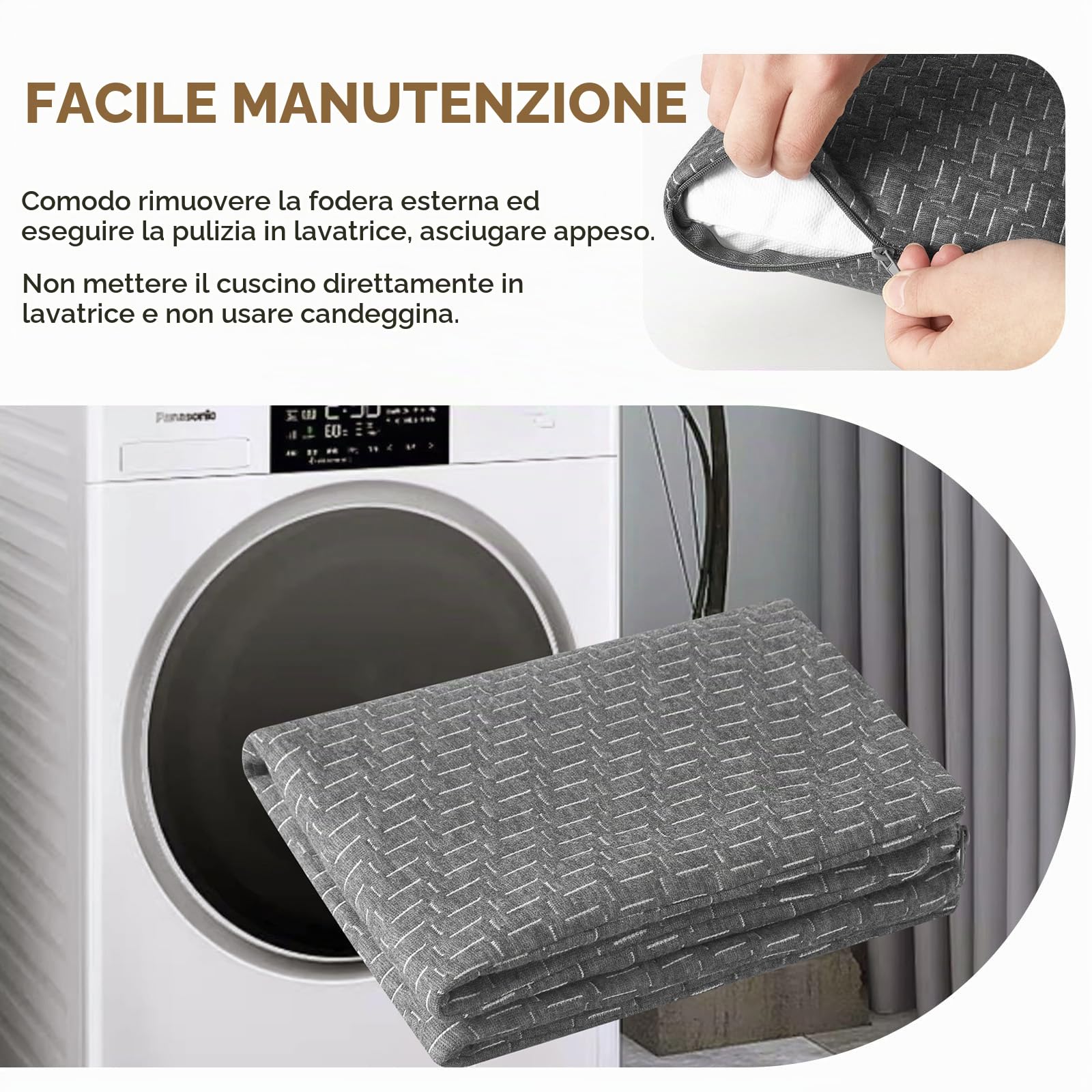Cuscino da campeggio da viaggio, piccolo cuscino in memory foam, comprimibile, rigido, traspirante, ideale per escursioni, aereo e auto