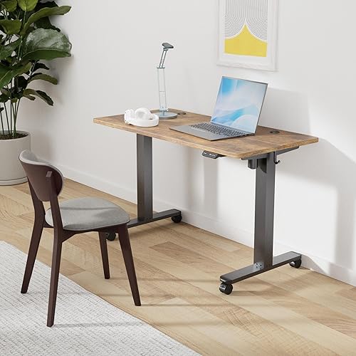 Miniatura 2 de BANTI Escritorio eléctrico de pie ajustable de altura de 48 x 24 pulgadas, mesa de pie, escritorio de oficina en casa con tablero de empalme, parte