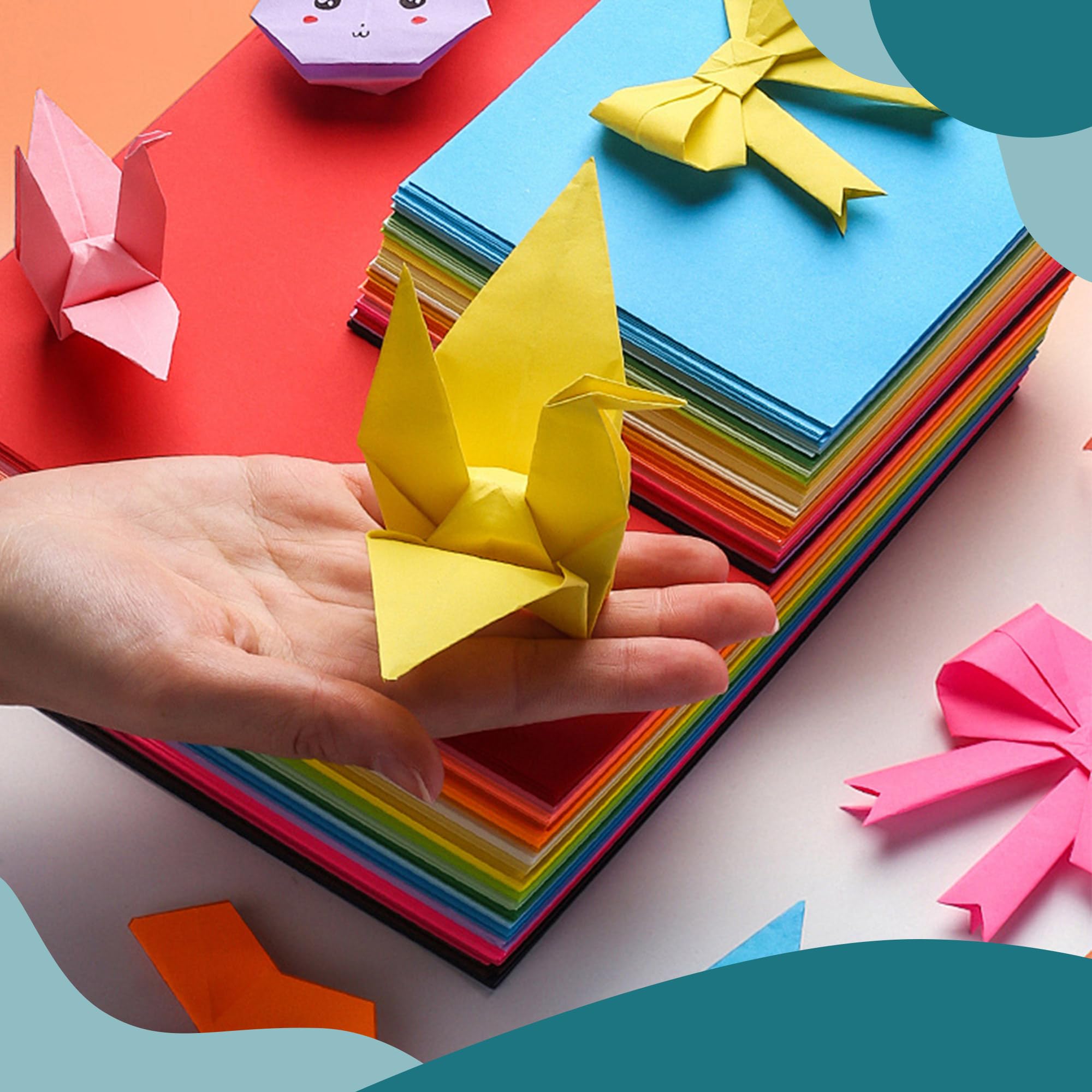 AIMI 80 arkuszy różne kolory luzem dla dzieci przybory szkolne A4 papier do kopiowania papier budowlany przedszkole materiały klasowe podstawowe świetne do sztuki malowania, kolorowania, rysowania