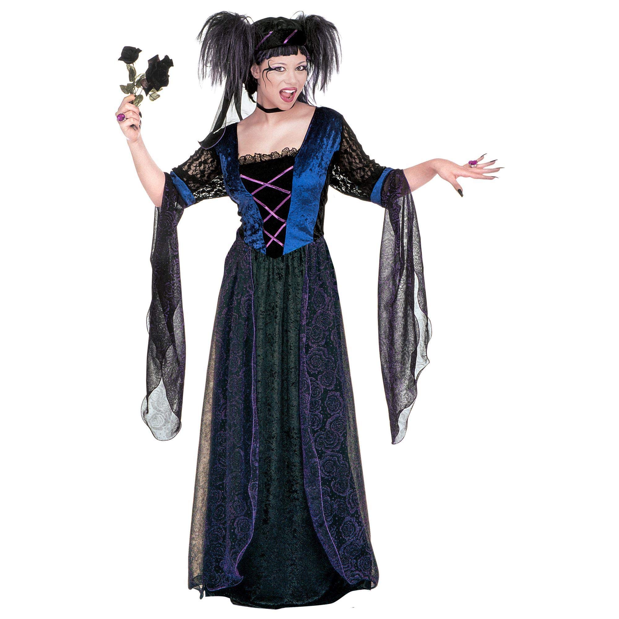 Ladies Gothic Princess Costume Small UK 8-10 for Medieval Royalty Fancy Dress