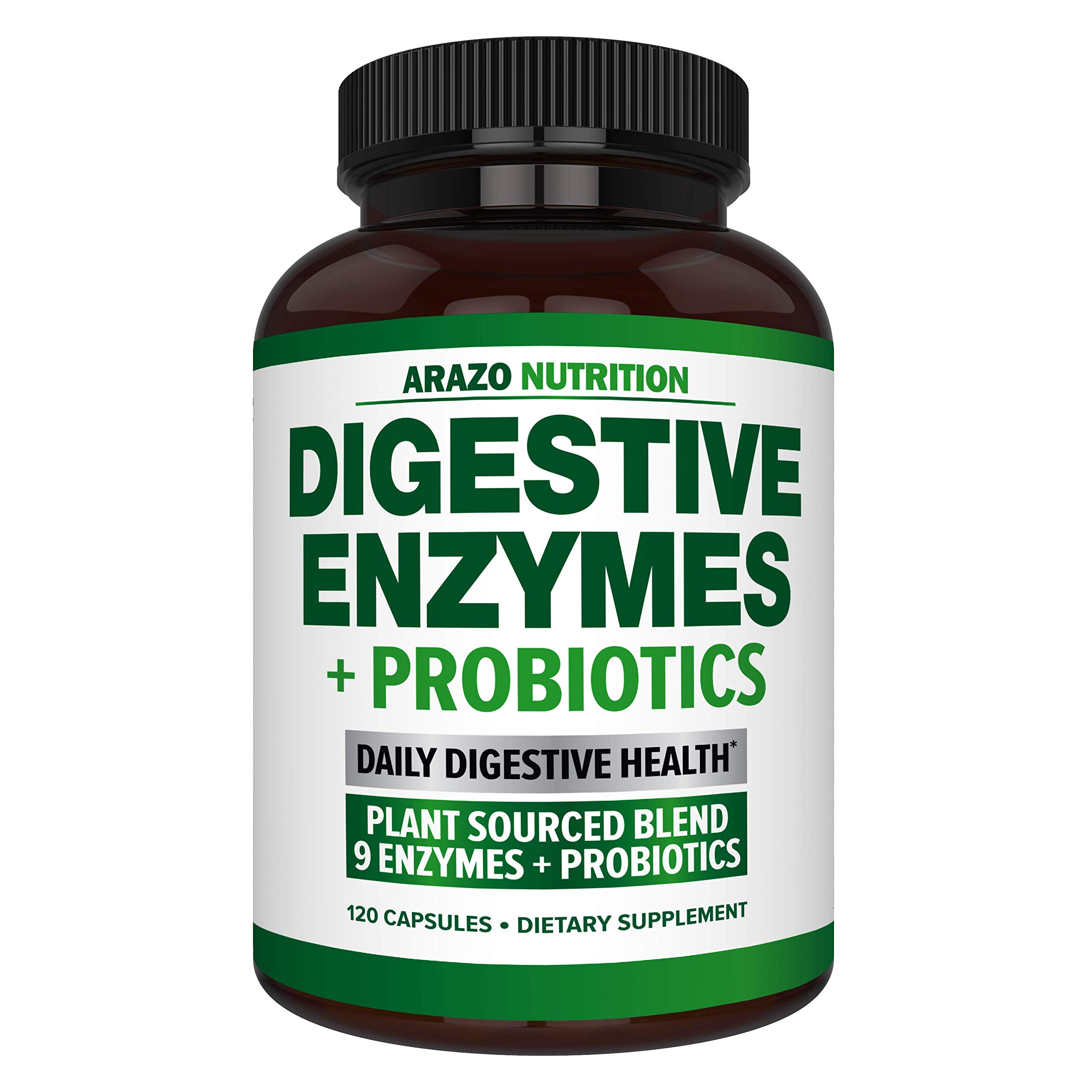 Digestive Enzymes with Probiotics - Multi Enzyme Nutritional Supplement - Acidophilus Bromelain Papa