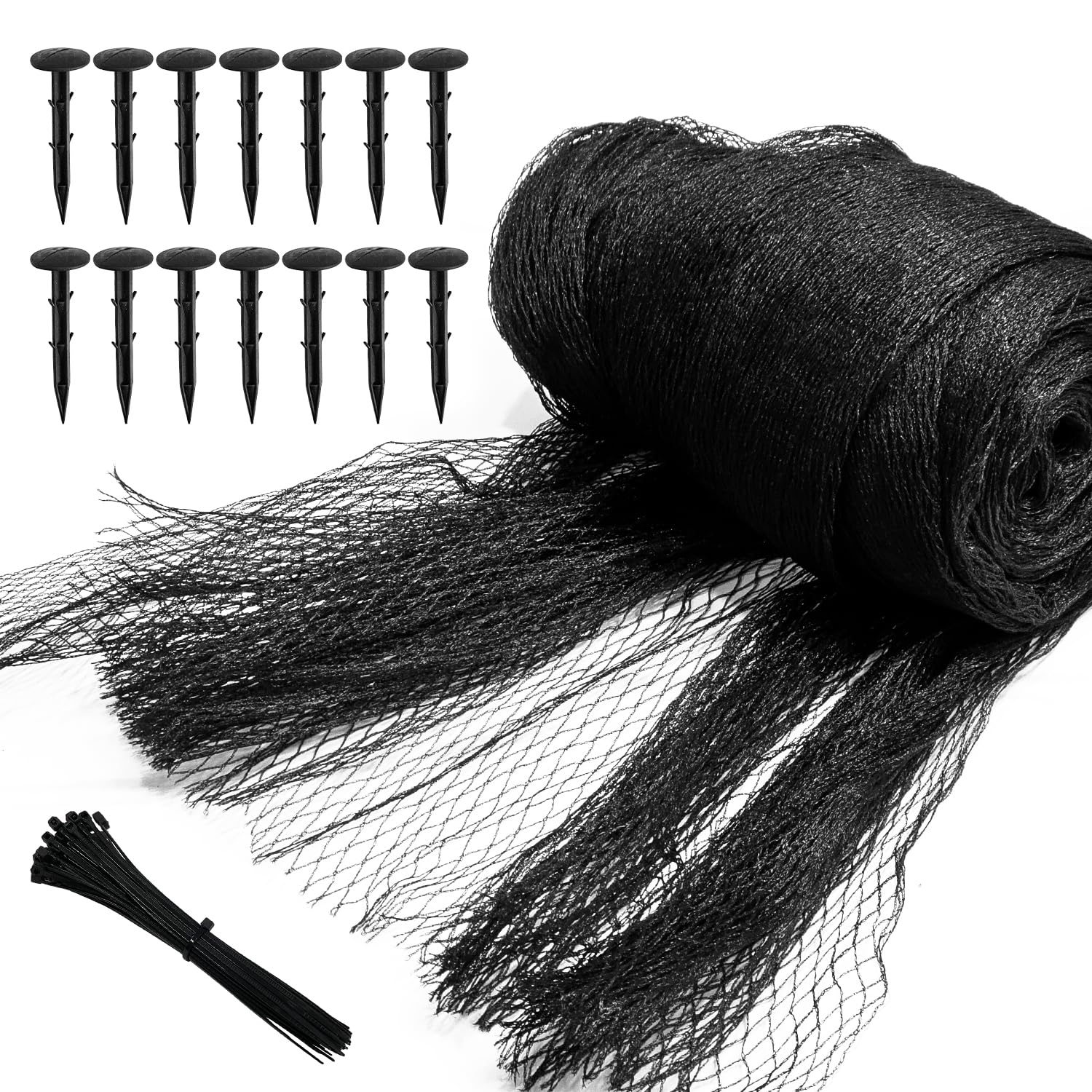 Filet de protection flottant grand format pour préserver les bassins à poissons koï