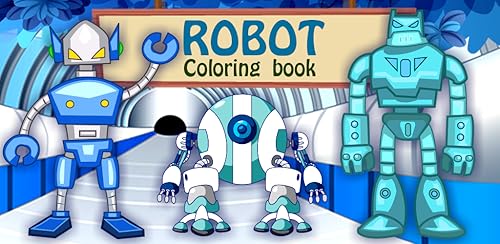 Livro para colorir de robô