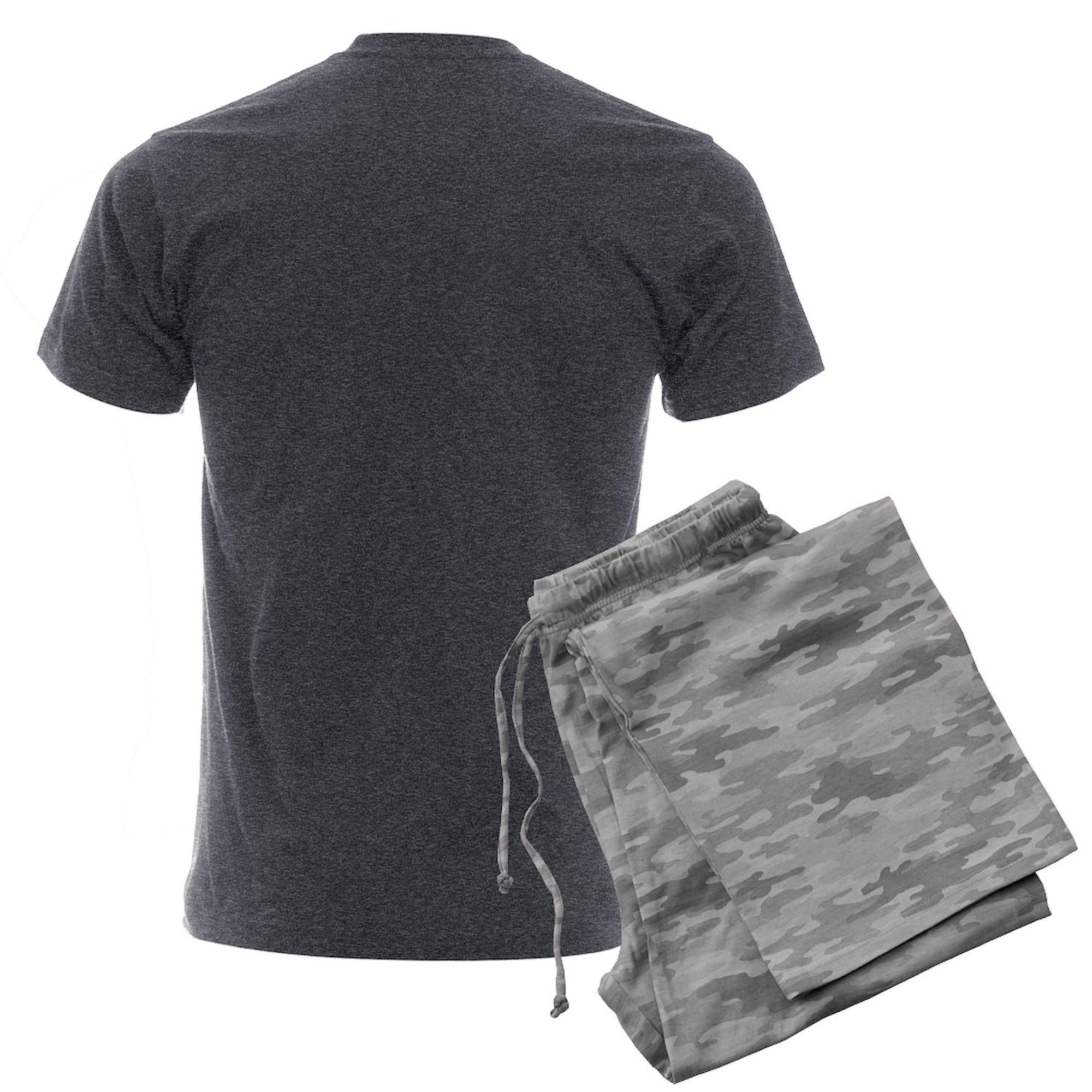 CafePress Cthulhu Men's Charcoal Pajamas Men's Charcoal Novelty Pajamas: X-Large With Gray Camo Pant