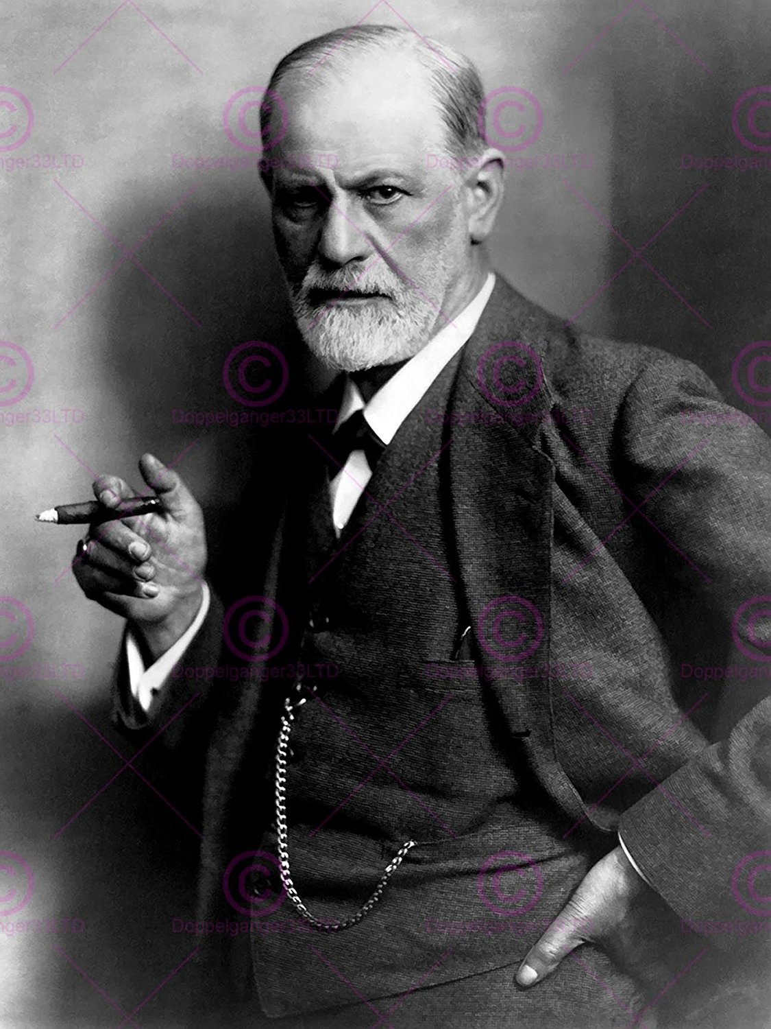 Amazon.com: Doppelganger33 LTD Vintage Portrait Psychoanalyst Sigmund Freud  Cigar Large Art Print Poster Wall Decor 18x24 inch: Posters & Prints