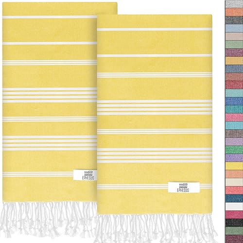 Miniatura 1 de Juego de 2 toallas de mano de 18 x 30 pulgadas, toalla de mano turca decorativa para baño, cocina, invitados, rostro, cabello, té y usar como paño