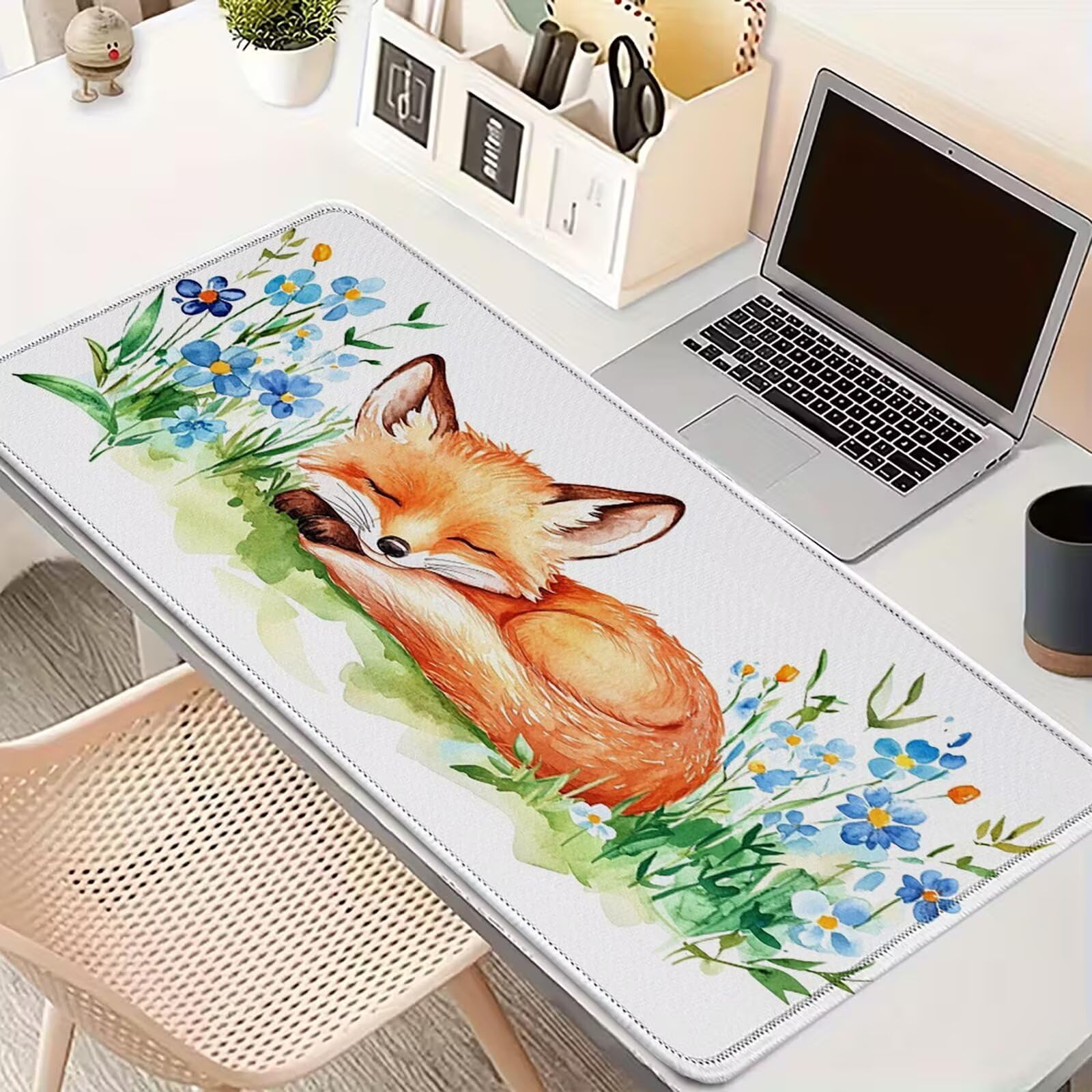 Tapis de Souris XXL Tapis de Souris Gaming 900 x 450 mm Blanc 0-z9