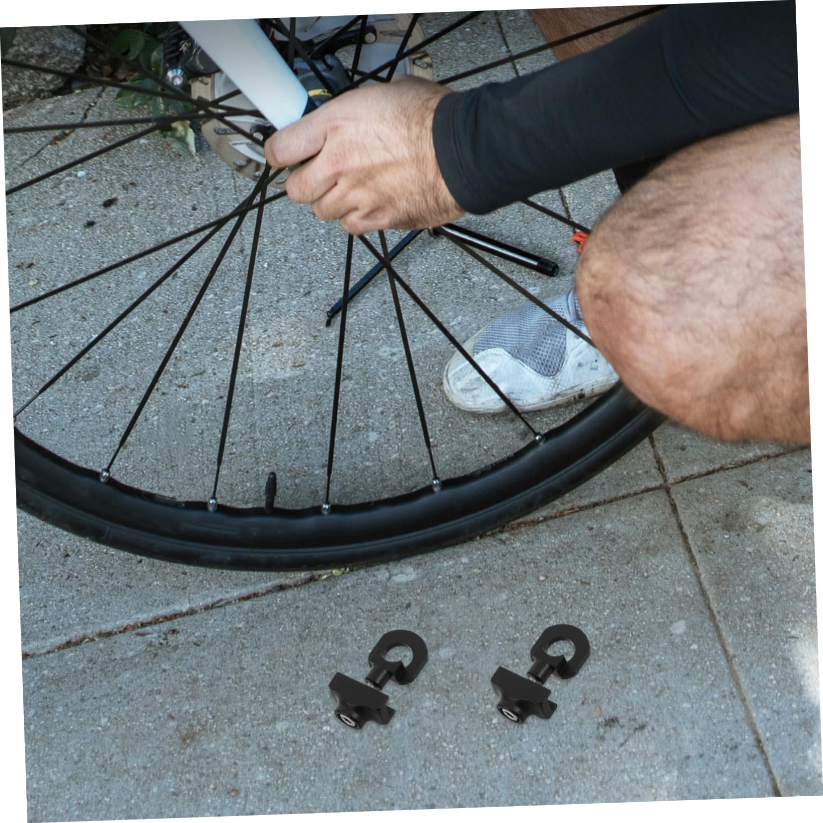 Coppia Tendicatena alluminio anodizzato arancio bike shop