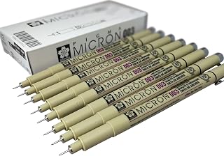 Sakura Pigma Micron pen 003 black felt tip artist drawing pens - 8 pen set