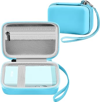 Leayjeen Label Printer Case Compatible with NELKO P20 21 Label Maker Machiner and Most Portable Bluetooth Label Printers and Accessories-BlueCase Only