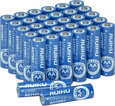 AA Batteries 32 Pack Lithium Iron Double A Batteries 1.5V 3000mAh Longer Lasting AA Lithium Batteries for Blink Camera, Blink Battery Replacement Non-RechargeableLithium AA-32 Count