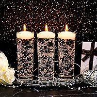 Vista 7 de Tondiamo 24 piezas de cuerda de perlas artificiales para velas flotantes, perlas de imitación, guirnaldas de perlas para decoración de jarrones