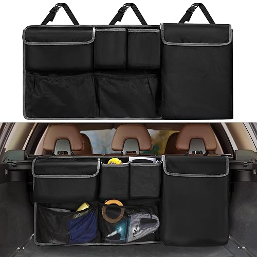 XHRING Car Trunk Organizer Backseat Hanging Storage Bag for Subaru Crosstrek Forester Outback Ascent Premium Sport Limited Base Touring XT SUV Accessories 2000-2024 2025