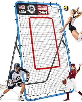 Volleyball Rebounder Net Baseball Soccer Softball Pitchback Bounce Back