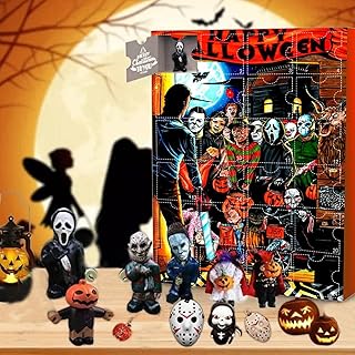 Halloween Doll Advent Calendar 2023 Contains 24 Gifts,Nightmare Before Christmas Advent Calendar,24 Days Count Down To Halloween Horror Ornament Doll