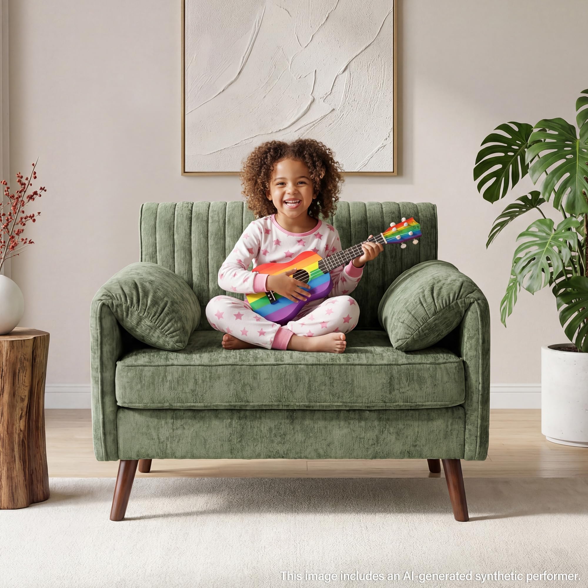 Landassy Home Oversized Reading Chair in Green