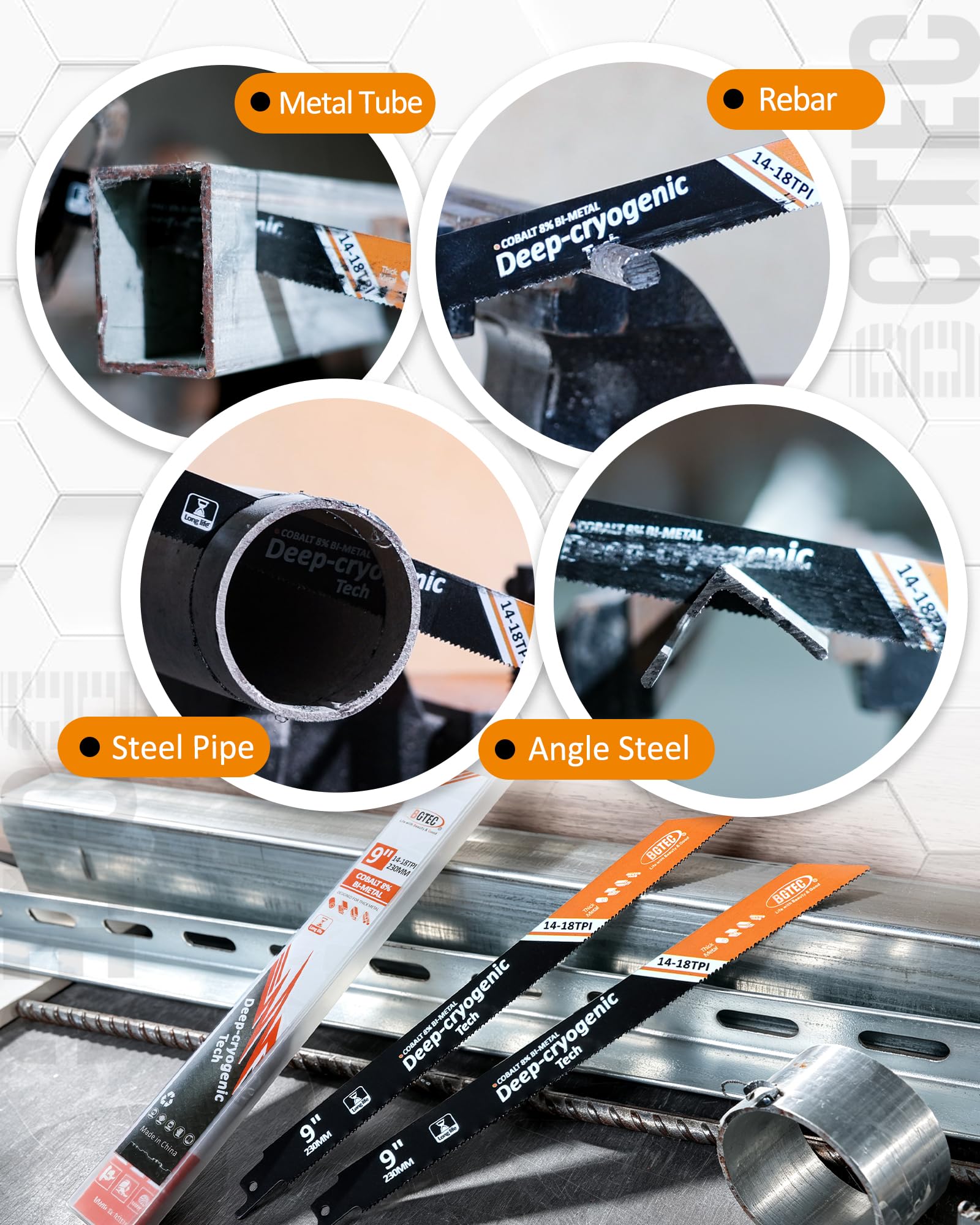 BGTEC Hojas de Sierra Alternativa 41 Piezas para Metal