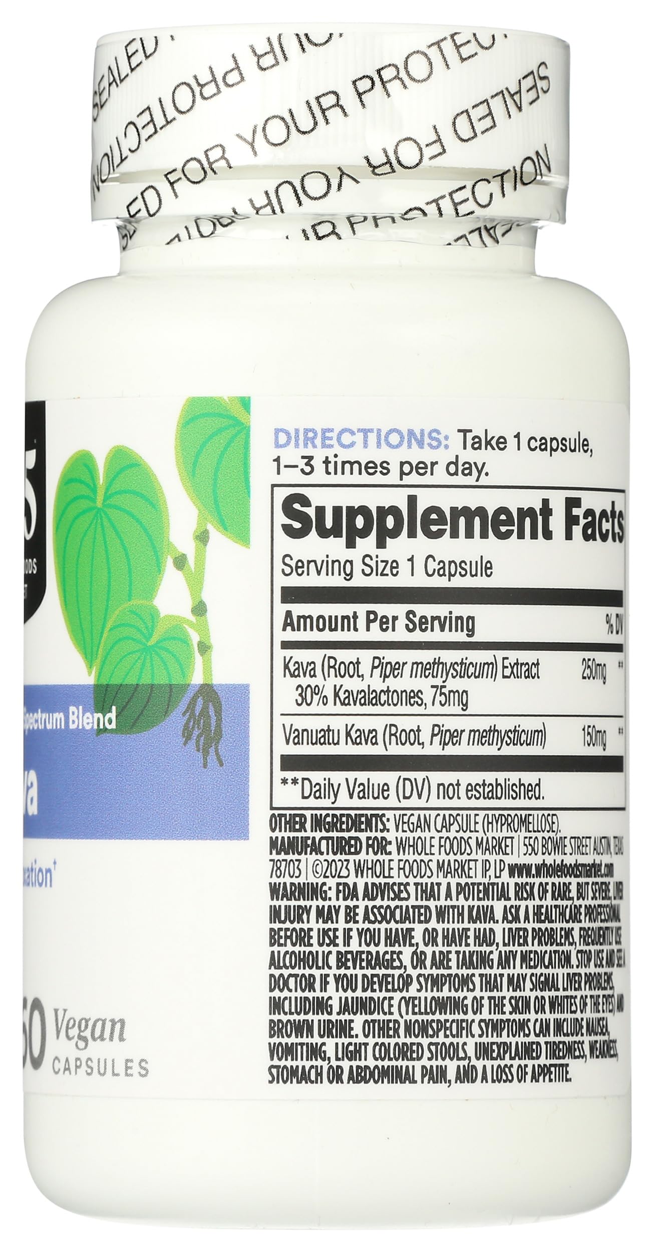 365 by Whole Foods Market, Kava, 60 Count — Amazon image 5
