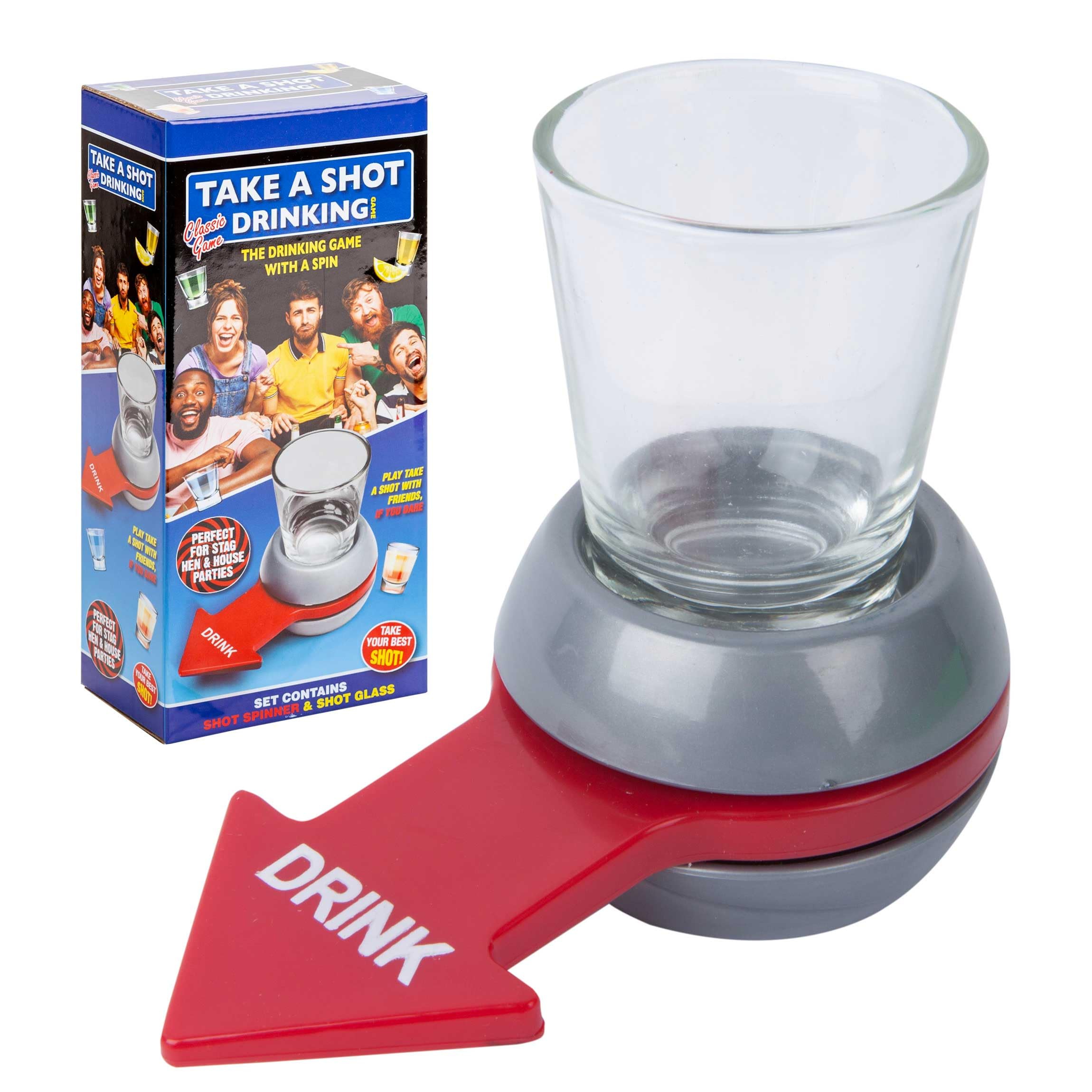 VFM - Take A Shot Spin Drinking Game, New Years Eve Games, Party, Celebration, Get Drunk, Funny, Have Fun, Best Games for Couples, Friends, Family, for Adults