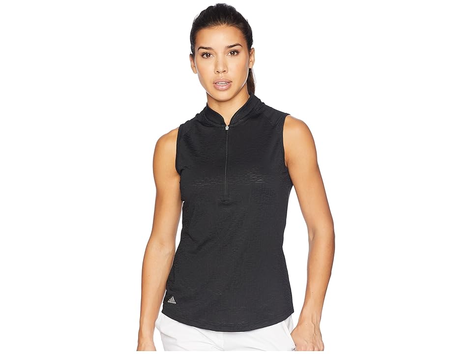 

adidas Golf climacool(r) Sleeveless Polo (Black) Women's Sleeveless