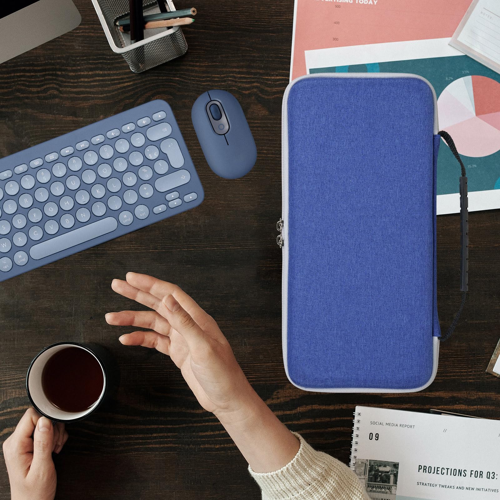 Custodia In Neoprene Per Tastiera Logitech K380 E Arteck HB030B - Protezione Antigraffio E Impermeabile - Foto 4