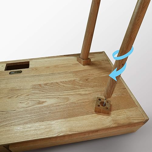 Miniatura 7 de American Trails Freedom Made of Solid American Desk con puertos USB, roble natural (A605-526) Natural Oak,Roble Natural (Nuevo)