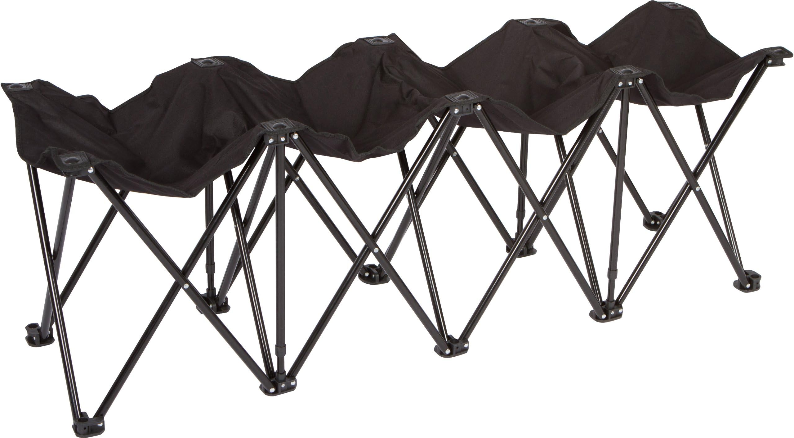 Trademark Innovations Portable Folding Sports Seater Bench - Sideline Collapsible Bench - 4 or 6 Seats