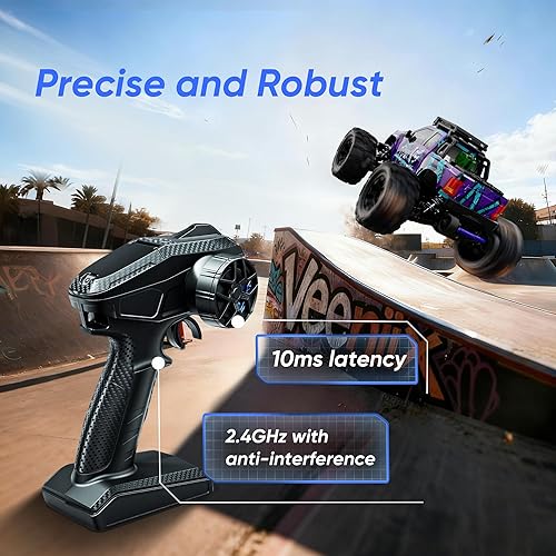 Miniatura 7 de Camiones RC sin escobillas 1/14 para adultos, camión todo terreno impermeable de 50 mph 4WD y sistema de carga rápida de 20 W con control remoto de