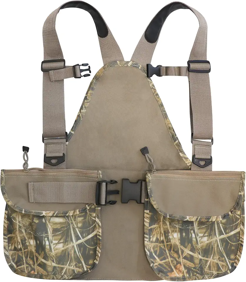 HUNTPAL Upland Hunting Tactical Vest with Game Pouch and Pockets, Hunting Bag Backpack with Adjustable Chest and Waist Belt