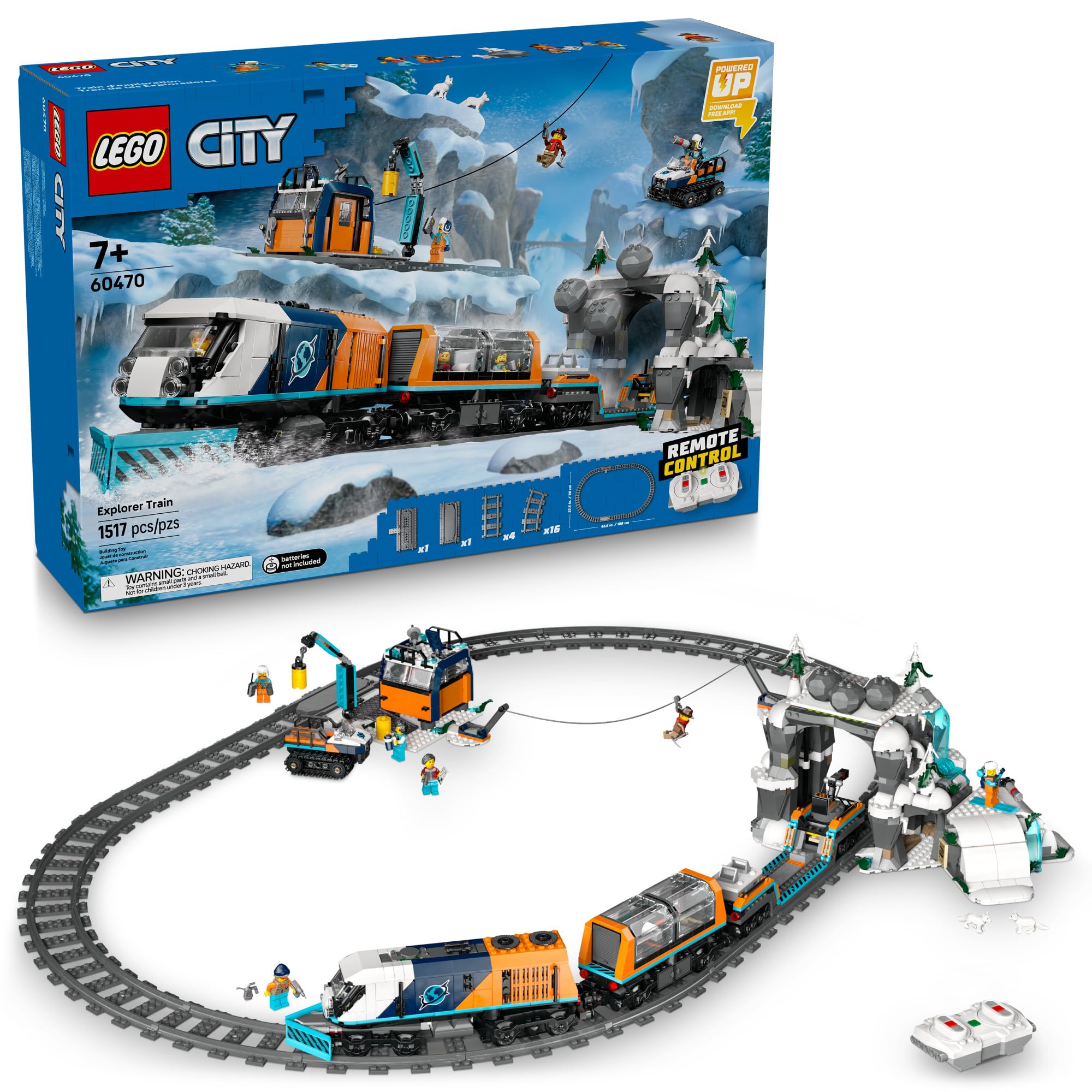 Lego City Explorers Arctic Polar Express Train Set Building