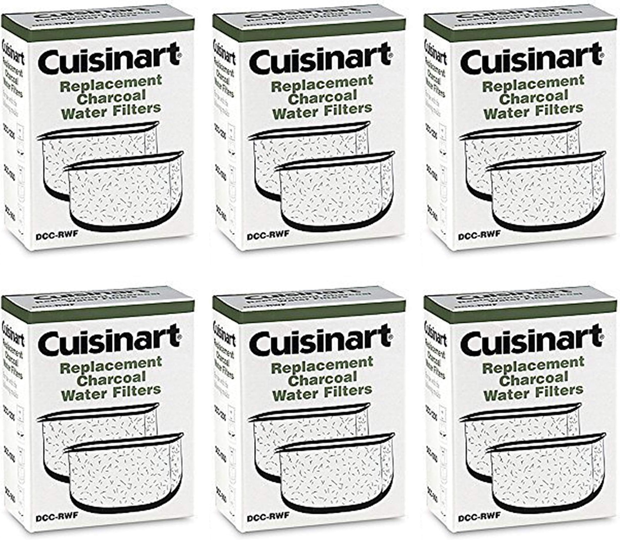 Cuisinart DCC-RWF-6PK (12 Filters) Charcoal Water Filters in Cuisinart DCC-RWF Retail Box