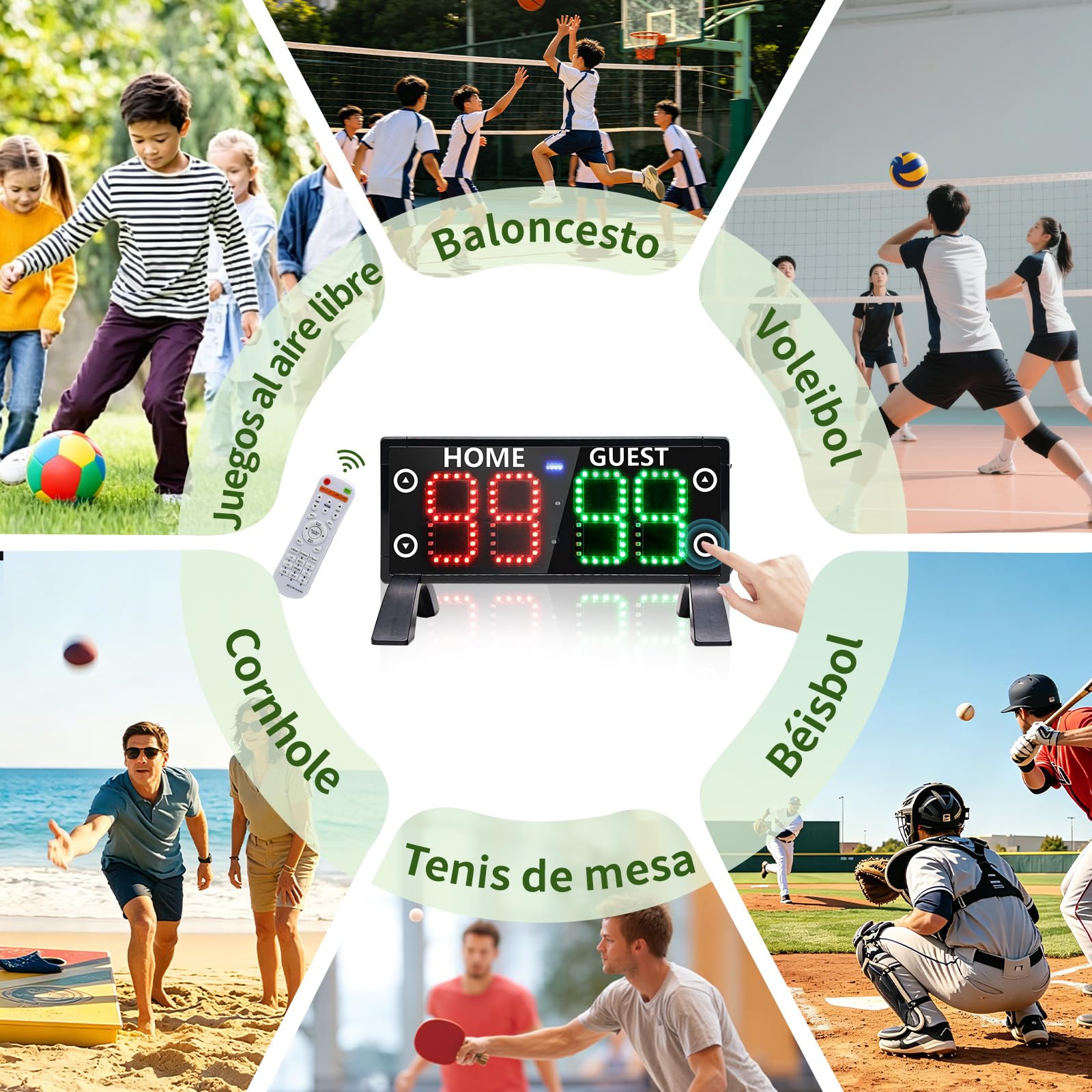 Marcador digital táctil portátil LED electrónico